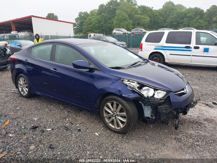 2014 Hyundai Elantra Se VIN: 5NPDH4AE1EH507950 Lot: 39552222