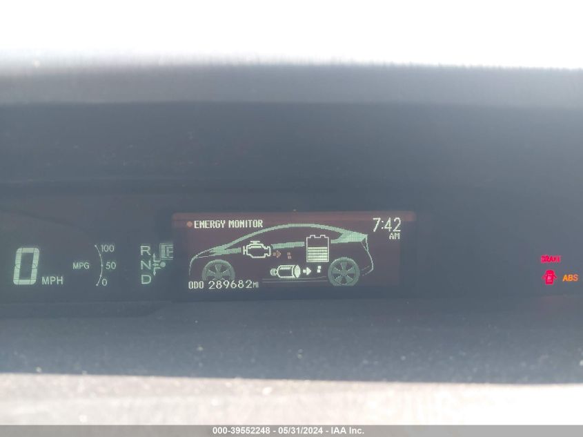 2011 Toyota Prius Two VIN: JTDKN3DU3B1380263 Lot: 39552248