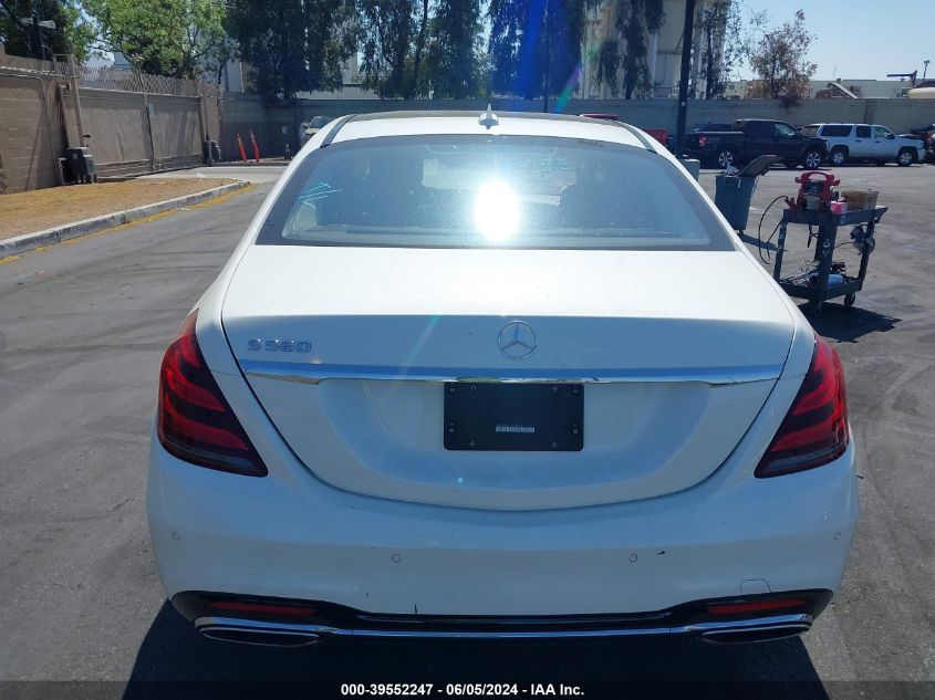 2018 Mercedes-Benz S 560 VIN: WDDUG8DB4JA368108 Lot: 39552247