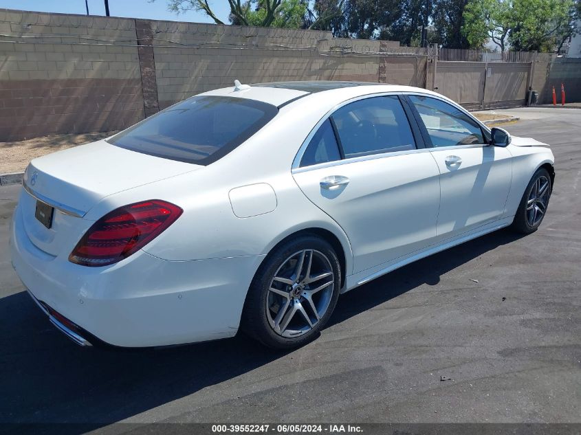 2018 Mercedes-Benz S 560 VIN: WDDUG8DB4JA368108 Lot: 39552247