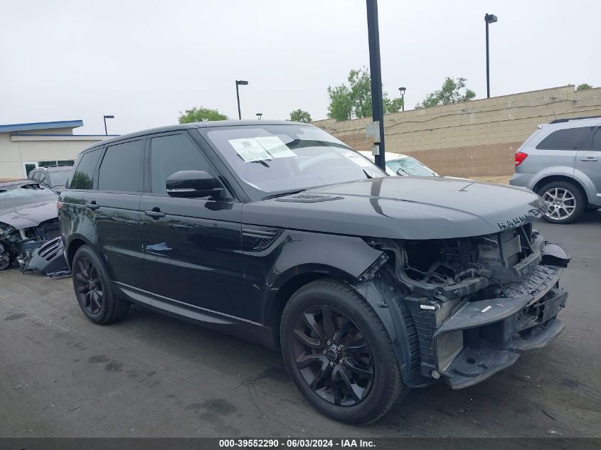 2016 Land Rover Range Rover Sport 3.0L V6 Turbocharged Diesel Hse Td6 VIN: SALWR2KF8GA648521 Lot: 39552290