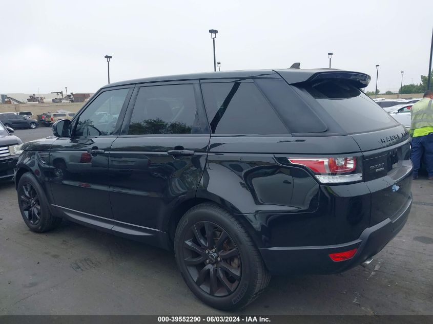 2016 Land Rover Range Rover Sport 3.0L V6 Turbocharged Diesel Hse Td6 VIN: SALWR2KF8GA648521 Lot: 39552290