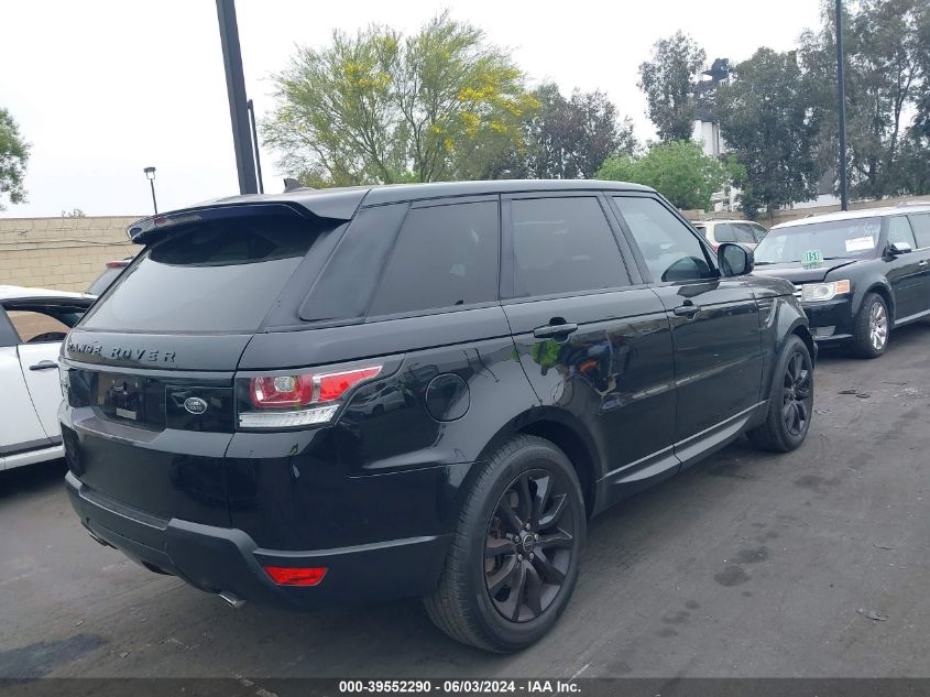 2016 Land Rover Range Rover Sport 3.0L V6 Turbocharged Diesel Hse Td6 VIN: SALWR2KF8GA648521 Lot: 39552290