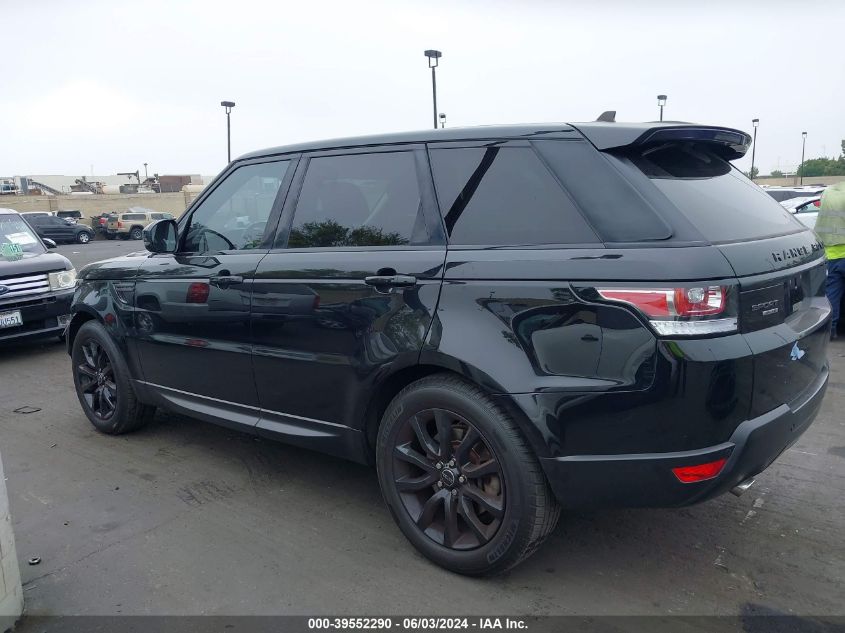 2016 Land Rover Range Rover Sport 3.0L V6 Turbocharged Diesel Hse Td6 VIN: SALWR2KF8GA648521 Lot: 39552290