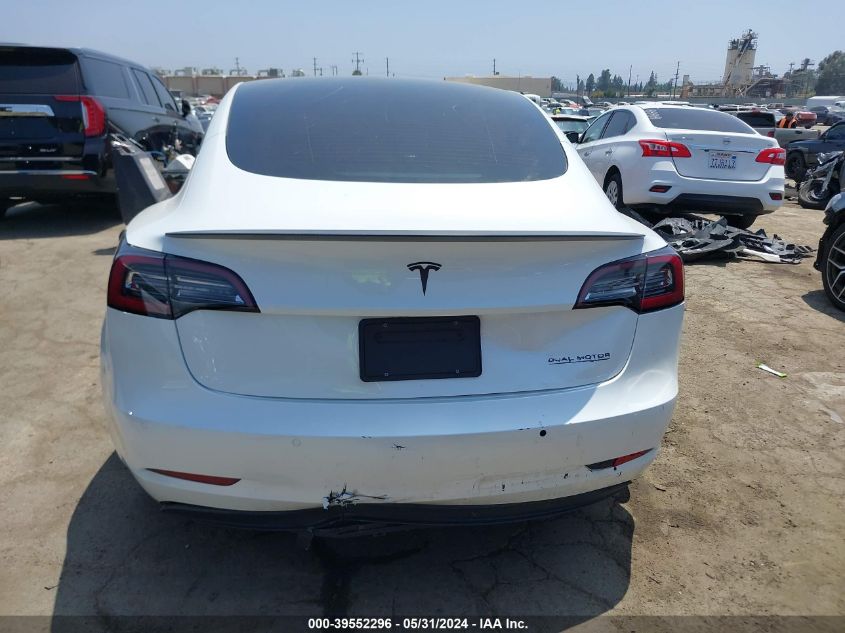 2022 Tesla Model 3 Performance Dual Motor All-Wheel Drive VIN: 5YJ3E1EC5NF208651 Lot: 39552296