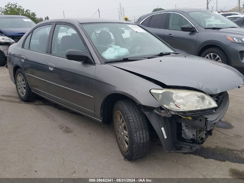 2004 Honda Civic Lx VIN: 2HGES16564H616099 Lot: 39552341