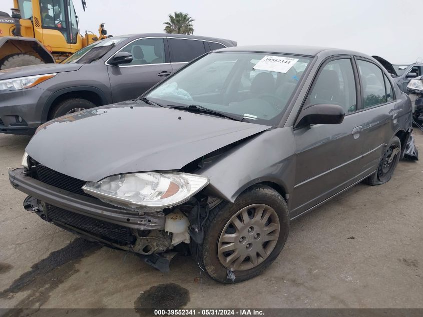 2004 Honda Civic Lx VIN: 2HGES16564H616099 Lot: 39552341