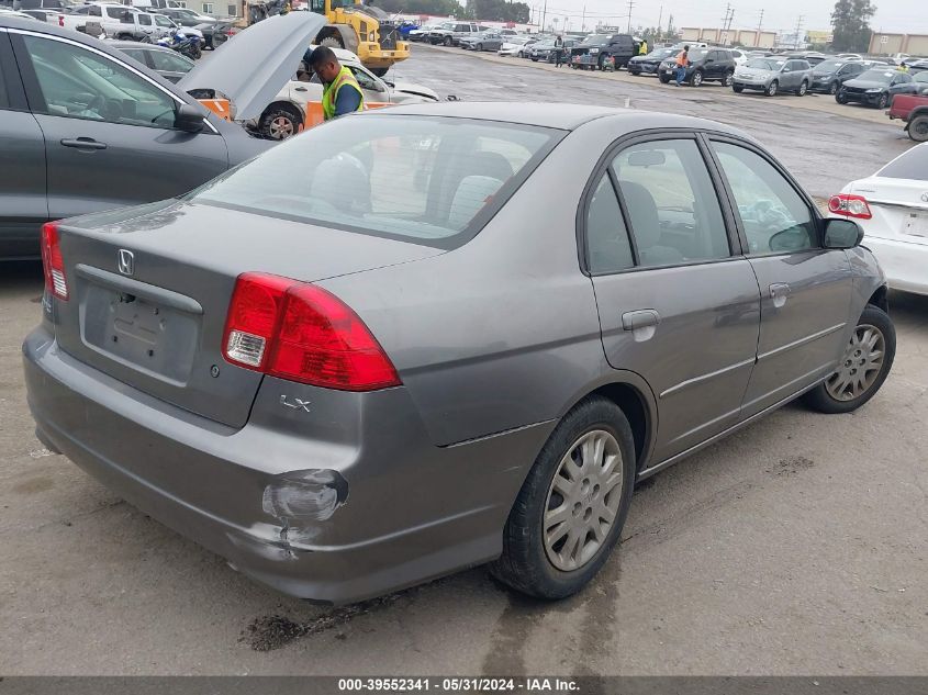 2004 Honda Civic Lx VIN: 2HGES16564H616099 Lot: 39552341