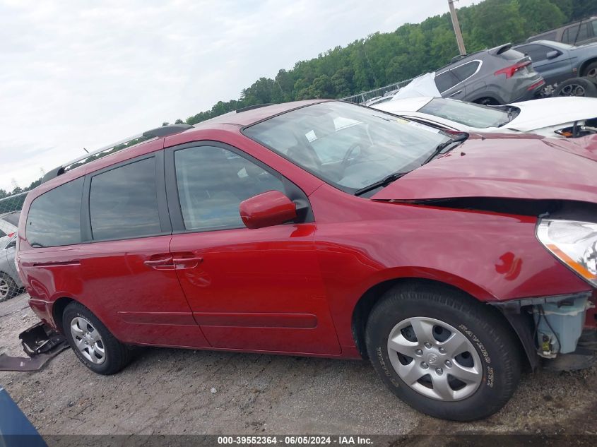 2009 Kia Sedona Lx VIN: KNDMB233296305099 Lot: 39552364