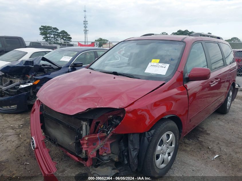 2009 Kia Sedona Lx VIN: KNDMB233296305099 Lot: 39552364