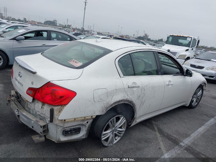 2013 Infiniti G37X VIN: JN1CV6AR9DM350081 Lot: 39552384