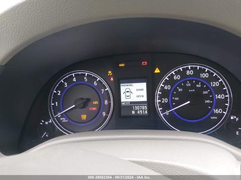 2013 Infiniti G37X VIN: JN1CV6AR9DM350081 Lot: 39552384