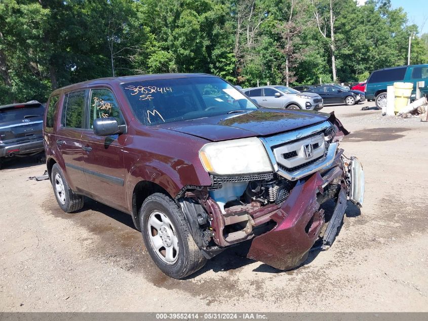 2010 Honda Pilot Lx VIN: 5FNYF4H24AB032984 Lot: 39552414