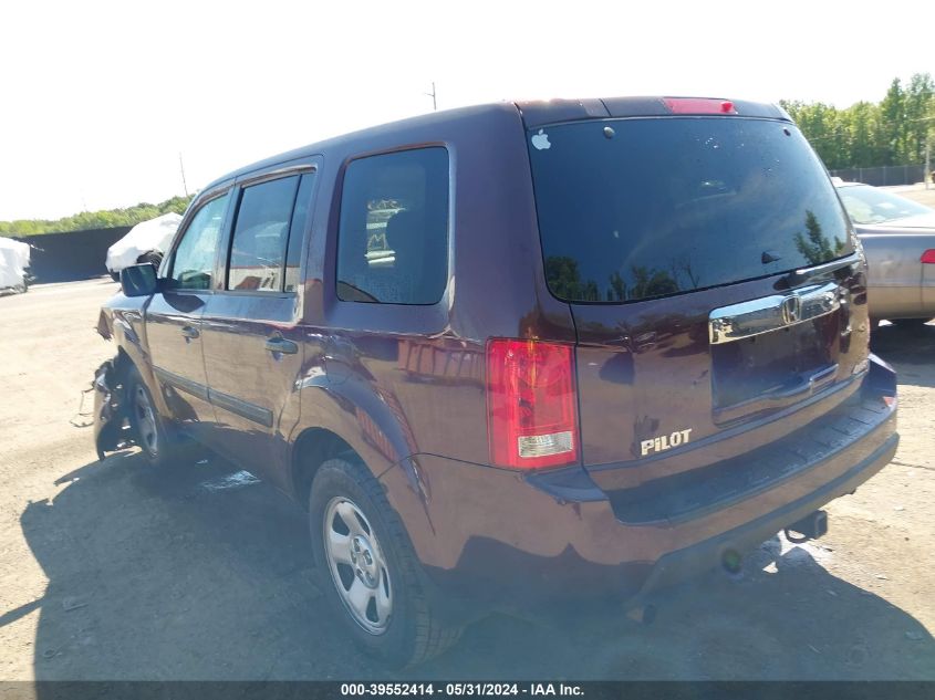 2010 Honda Pilot Lx VIN: 5FNYF4H24AB032984 Lot: 39552414