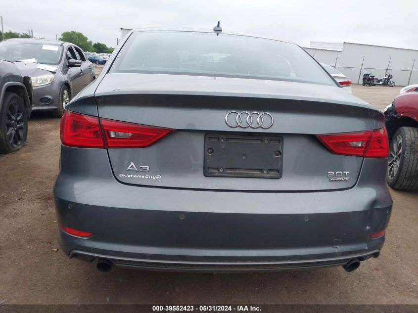 2016 Audi A3 2.0T Premium VIN: WAUB8GFF6G1051882 Lot: 39552423