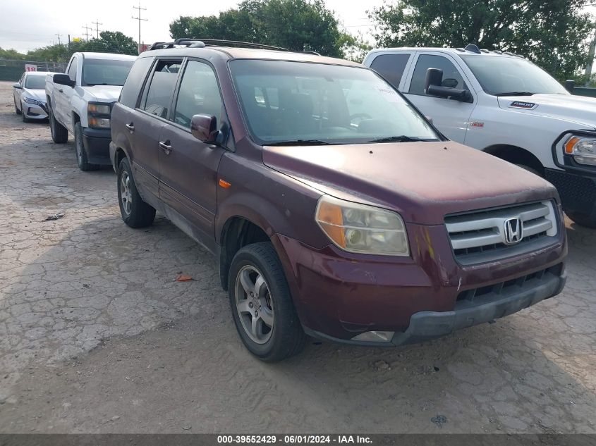 2008 Honda Pilot Ex-L VIN: 5FNYF18578B036384 Lot: 39552429