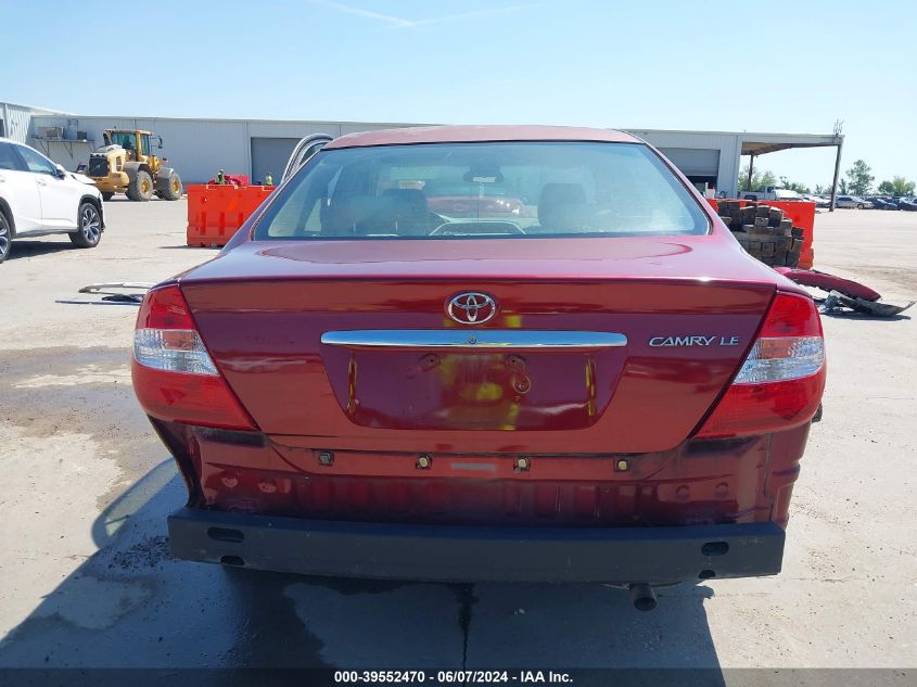 2003 Toyota Camry Le VIN: 4T1BE32KX3U143718 Lot: 39552470