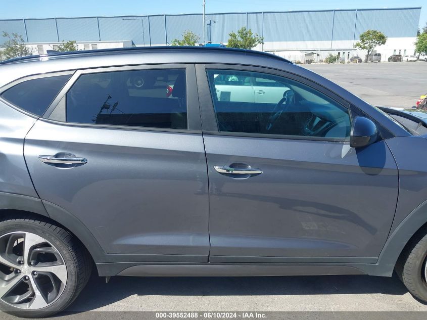 2016 Hyundai Tucson Limited VIN: KM8J3CA23GU078896 Lot: 39552488