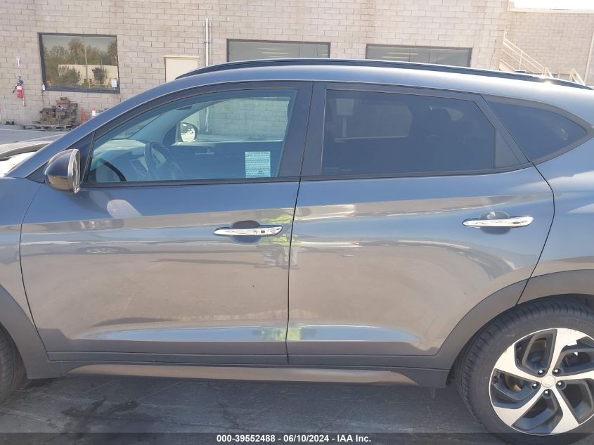 2016 Hyundai Tucson Limited VIN: KM8J3CA23GU078896 Lot: 39552488
