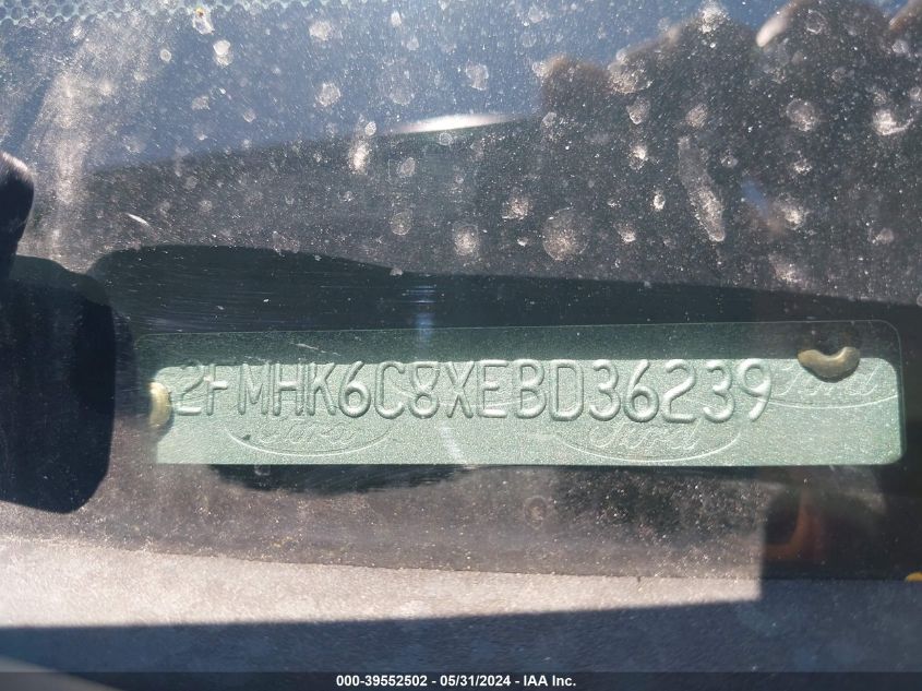 2014 Ford Flex Sel VIN: 2FMHK6C8XEBD36239 Lot: 39552502