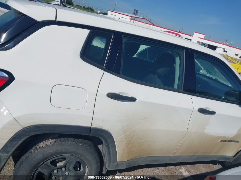 2018 Jeep Compass Sport Fwd VIN: 3C4NJCAB7JT326886 Lot: 39552509