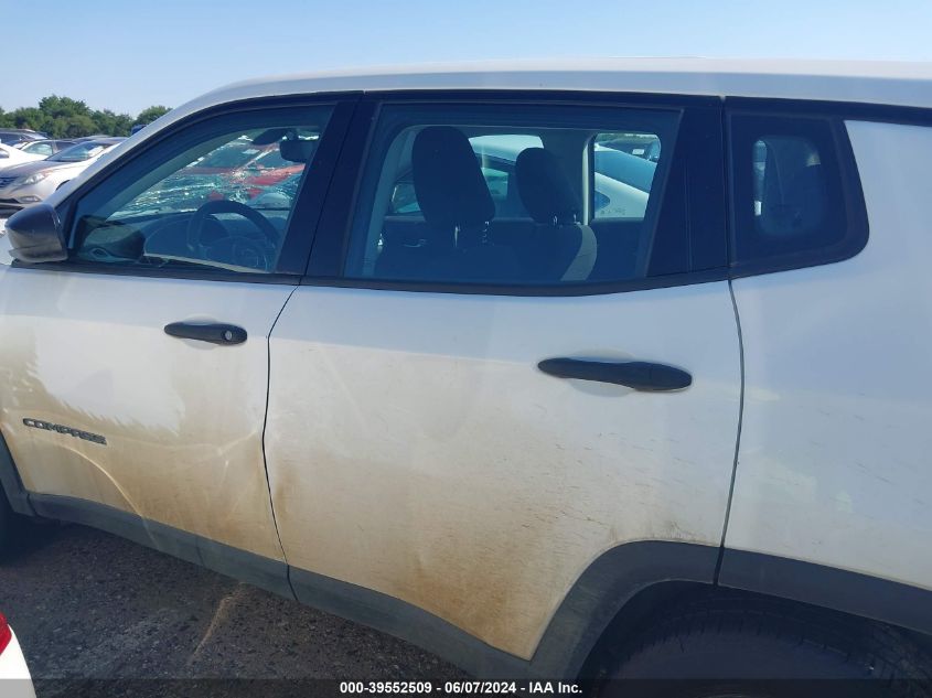 2018 Jeep Compass Sport Fwd VIN: 3C4NJCAB7JT326886 Lot: 39552509