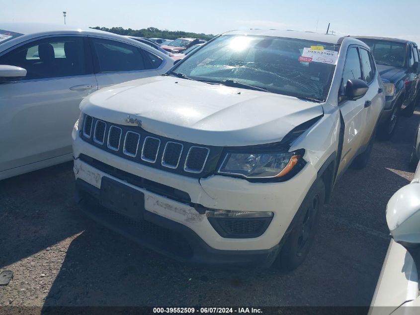 2018 Jeep Compass Sport Fwd VIN: 3C4NJCAB7JT326886 Lot: 39552509