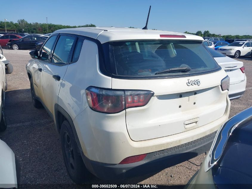 2018 Jeep Compass Sport Fwd VIN: 3C4NJCAB7JT326886 Lot: 39552509