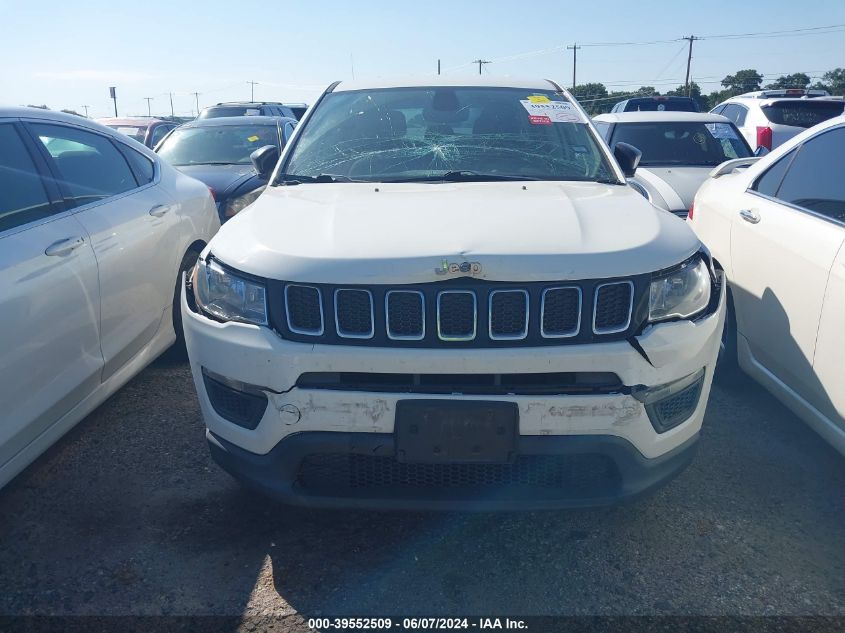 2018 Jeep Compass Sport Fwd VIN: 3C4NJCAB7JT326886 Lot: 39552509