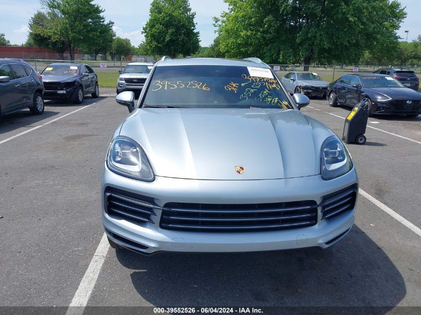 2020 Porsche Cayenne VIN: WP1AA2AY9LDA02908 Lot: 39552526