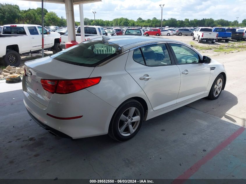 2014 Kia Optima Lx VIN: 5XXGM4A74EG313676 Lot: 39552550