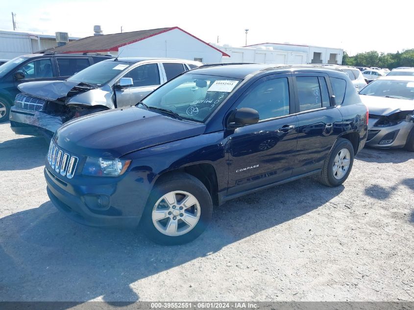 2017 Jeep Compass Sport Fwd VIN: 1C4NJCBA5HD130709 Lot: 39552551