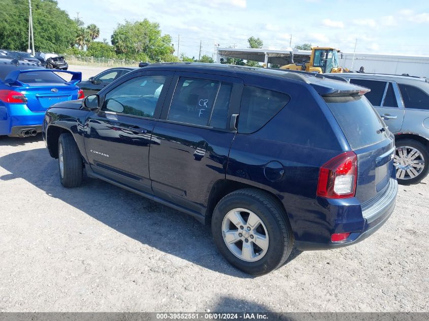 2017 Jeep Compass Sport Fwd VIN: 1C4NJCBA5HD130709 Lot: 39552551