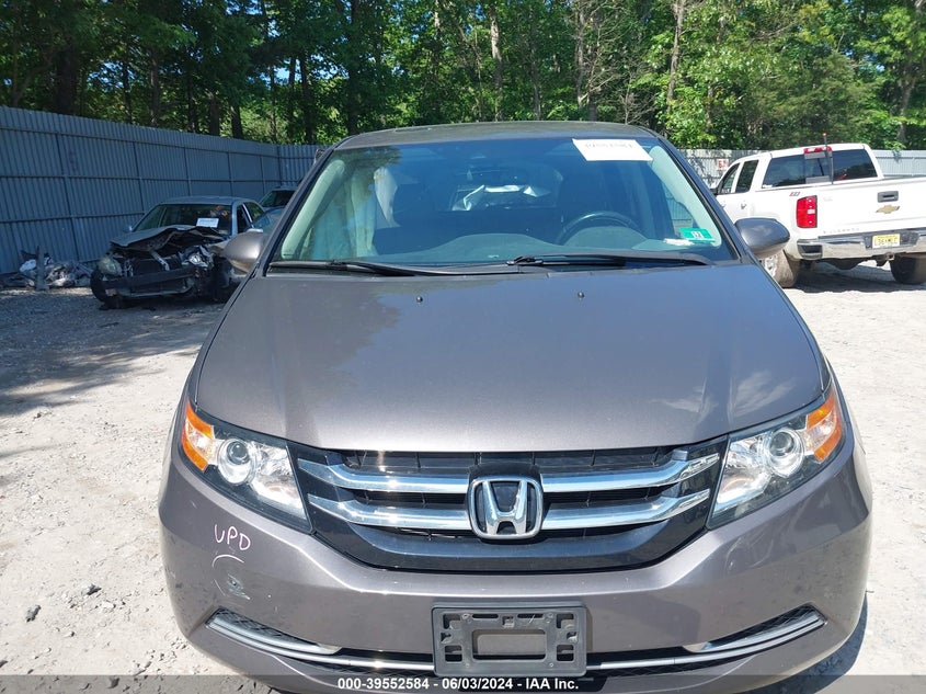 2016 Honda Odyssey Ex-L VIN: 5FNRL5H62GB169825 Lot: 39552584