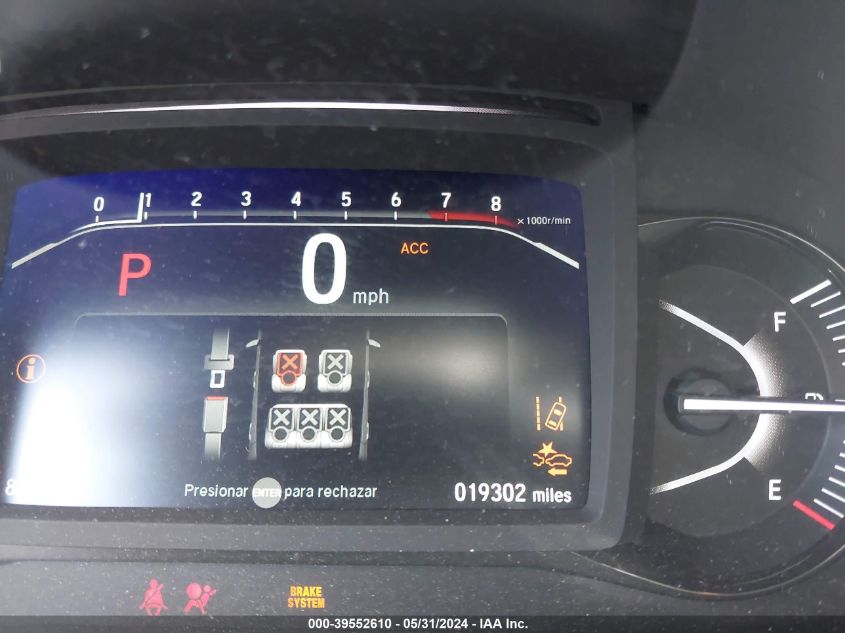 2022 Honda Passport Awd Trailsport VIN: 5FNYF8H66NB018195 Lot: 39552610