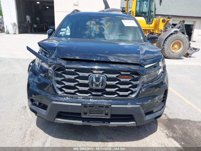 2022 Honda Passport Awd Trailsport VIN: 5FNYF8H66NB018195 Lot: 39552610