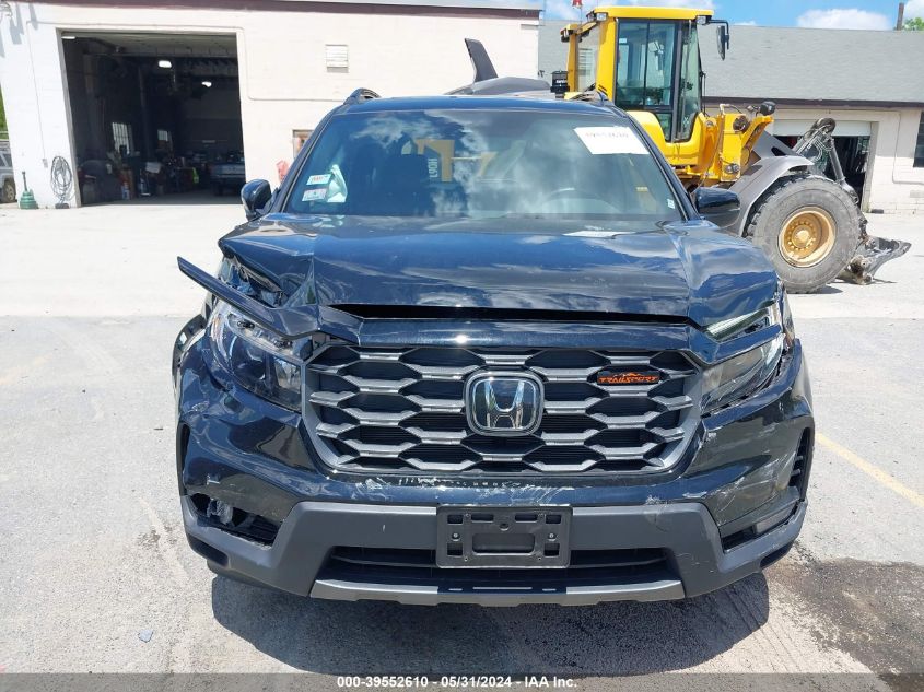 2022 Honda Passport Awd Trailsport VIN: 5FNYF8H66NB018195 Lot: 39552610