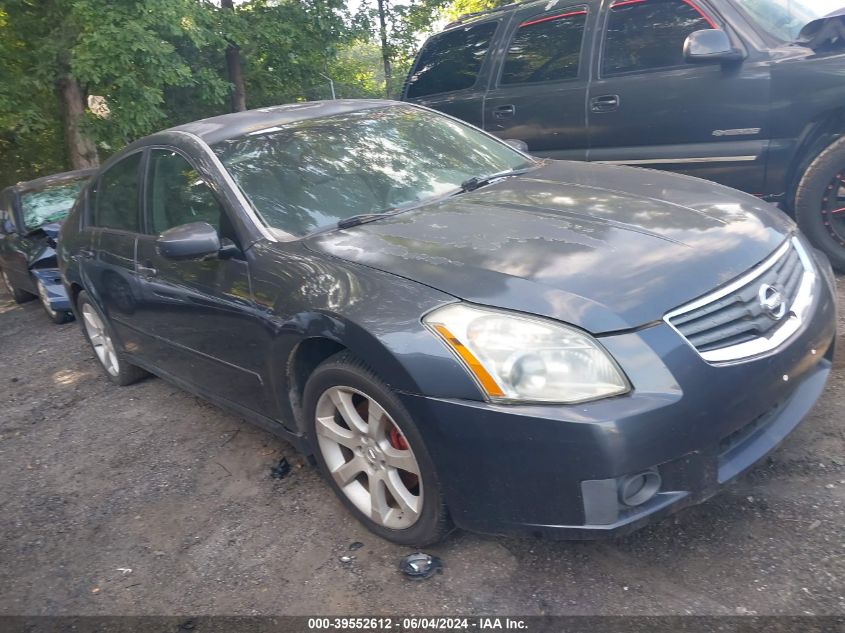 2007 Nissan Maxima Se/Sl VIN: 1N4BA41E07C821167 Lot: 39552612