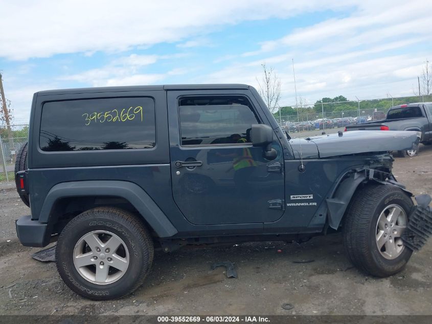 2017 Jeep Wrangler Sport 4X4 VIN: 1C4AJWAG1HL560894 Lot: 39552669