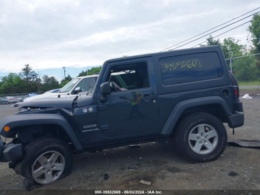 2017 Jeep Wrangler Sport 4X4 VIN: 1C4AJWAG1HL560894 Lot: 39552669