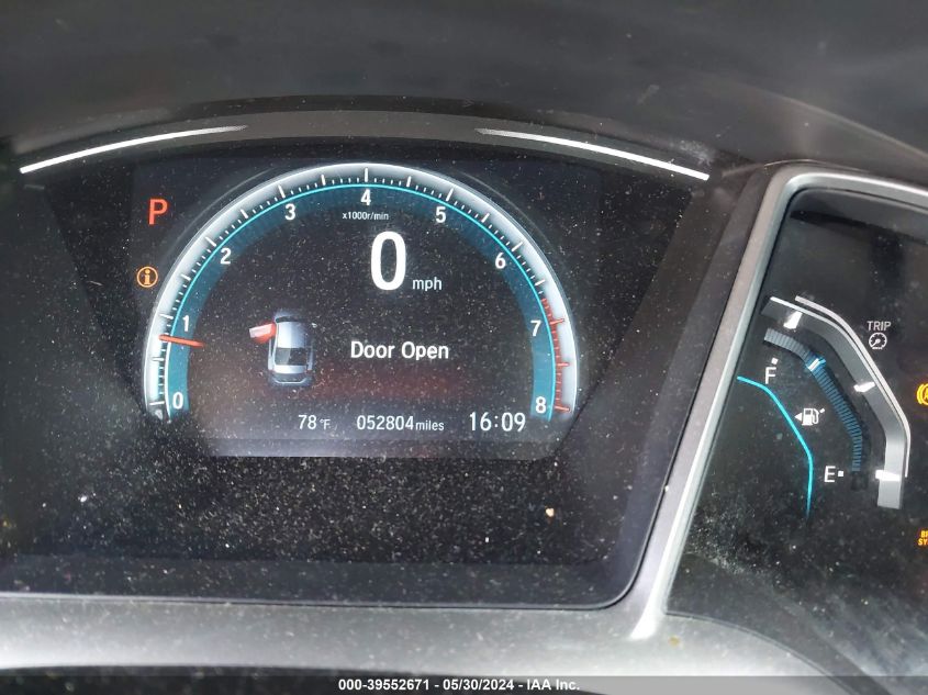 2018 Honda Civic Ex VIN: 2HGFC2F76JH514239 Lot: 39552671