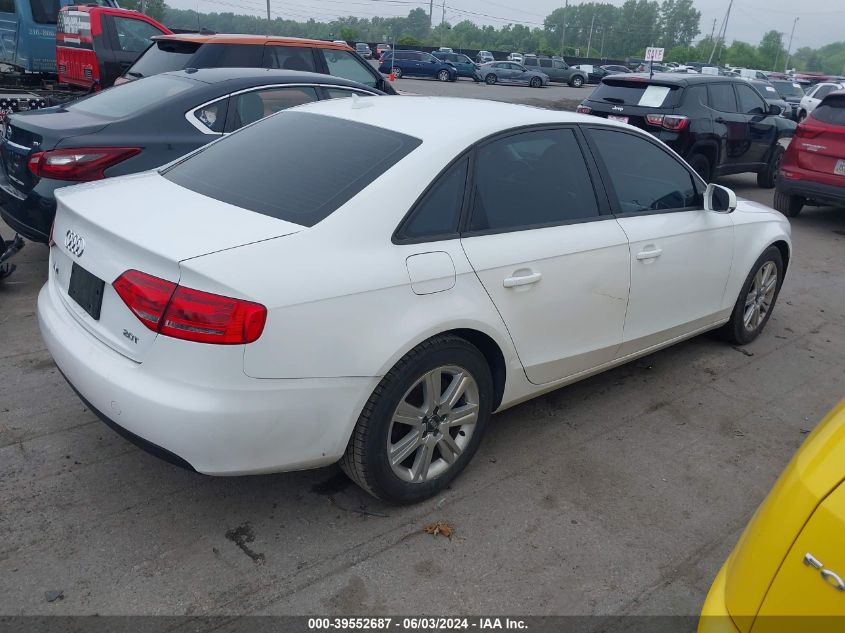 2010 Audi A4 2.0T Premium VIN: WAUAFAFL5AN060304 Lot: 39552687