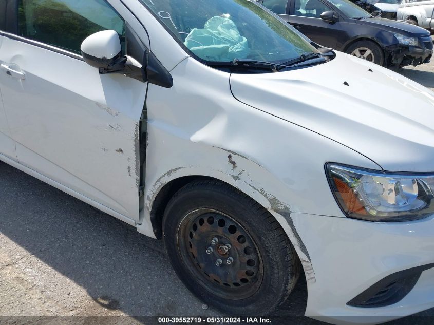 2017 Chevrolet Sonic Lt Auto VIN: 1G1JG6SH4H4157193 Lot: 39552719