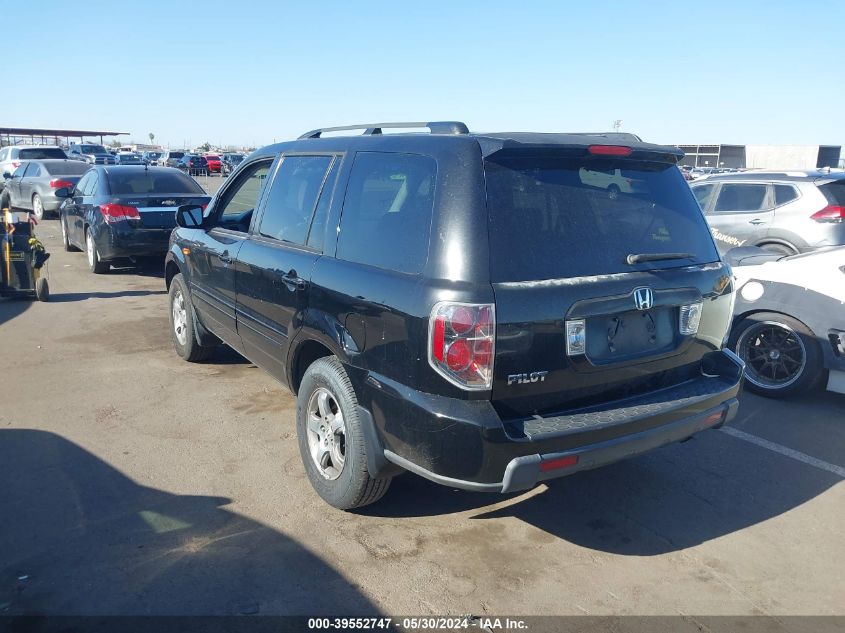 2007 Honda Pilot Ex VIN: 5FNYF28497B006671 Lot: 39552747