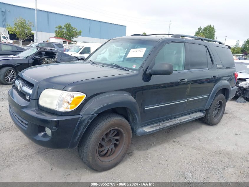 2005 Toyota Sequoia Limited V8 VIN: 5TDZT38A65S247041 Lot: 39552769