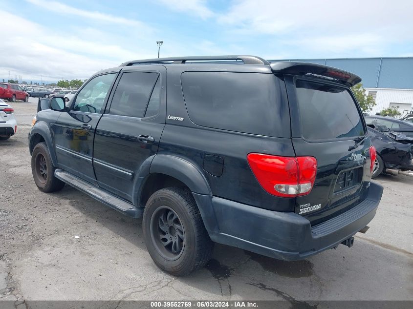 2005 Toyota Sequoia Limited V8 VIN: 5TDZT38A65S247041 Lot: 39552769