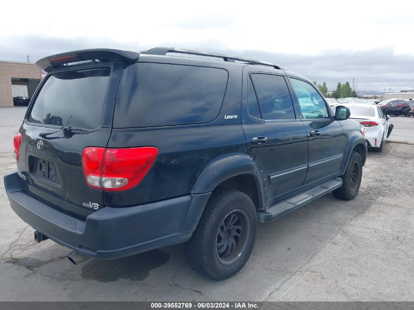 2005 Toyota Sequoia Limited V8 VIN: 5TDZT38A65S247041 Lot: 39552769