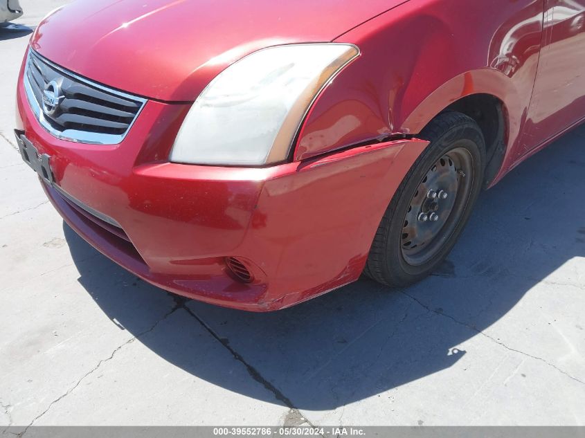 2010 Nissan Sentra 2.0 VIN: 3N1AB6AP8AL632152 Lot: 39552786
