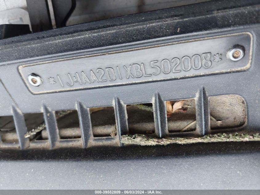 2011 Jeep Wrangler Sport VIN: 1J4AA2D1XBL502008 Lot: 39552809