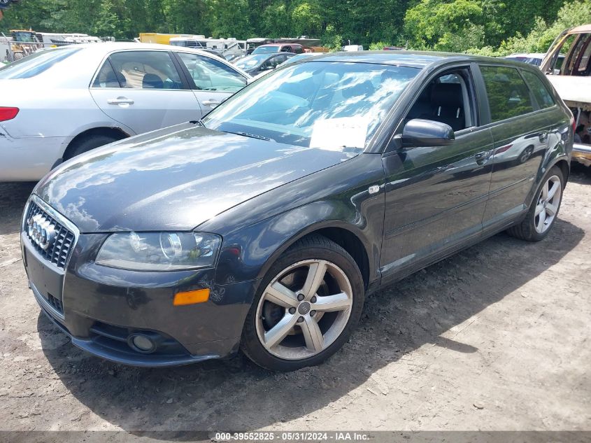 2008 Audi A3 2.0T VIN: WAUHF78PX8A046868 Lot: 39552825